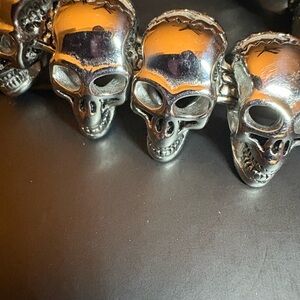 Silver Skull Bracelet